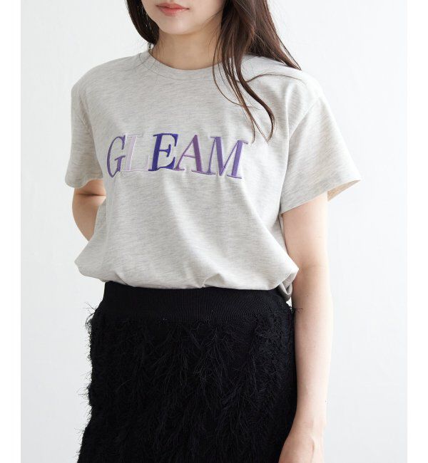 VENCE share style「ＧＬＥＡＭシシュウロゴＴ」|Tシャツ・カットソー|