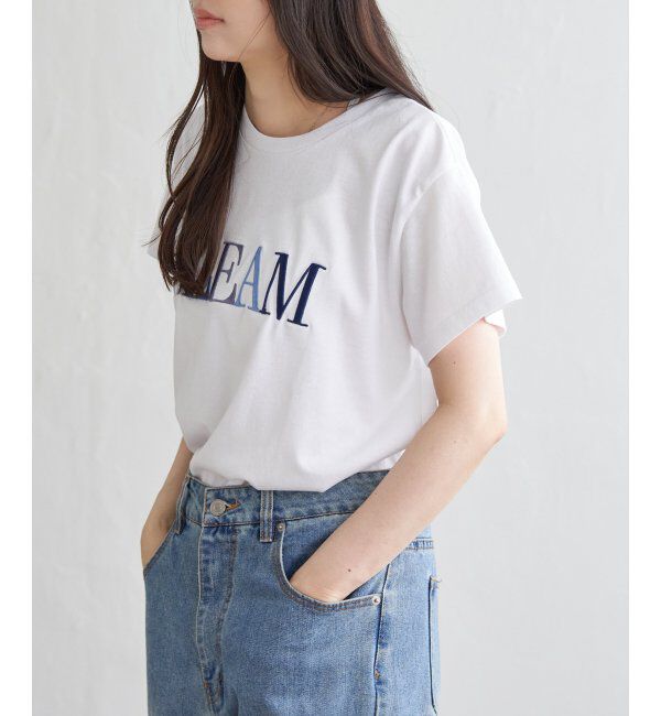 VENCE share style「ＧＬＥＡＭシシュウロゴＴ」|Tシャツ・カットソー|