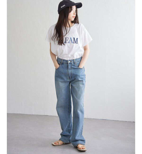 VENCE share style「ＧＬＥＡＭシシュウロゴＴ」|Tシャツ・カットソー|