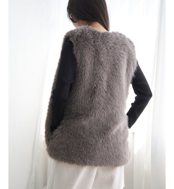 VENCE share style「シャギーファーベスト」|その他|