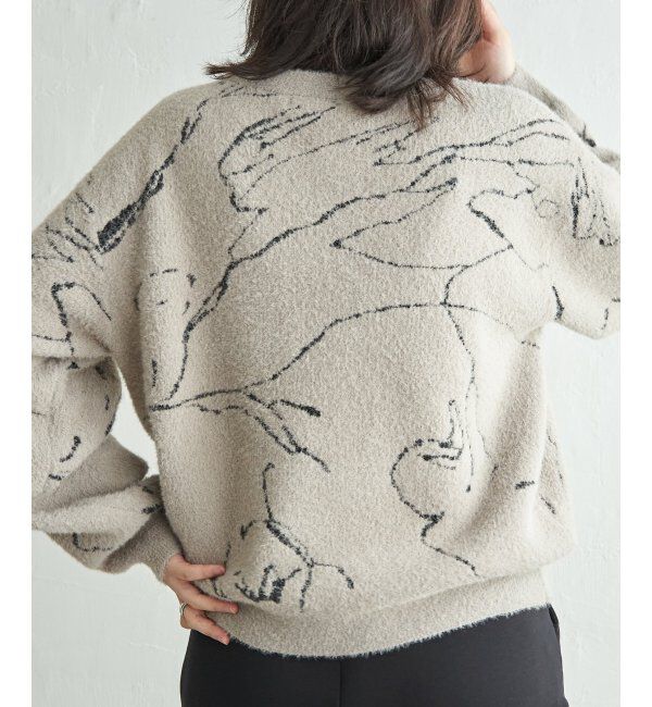 VENCE share style「ニュアンス柄シャガードプルオーバー」|ニット・セーター|