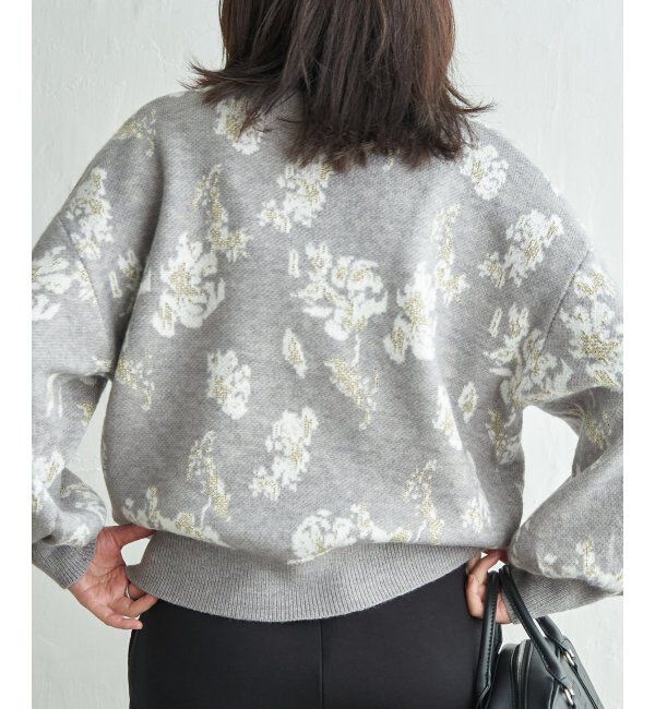 VENCE share style「フラワ－ジャガードプルオーバー」|ニット・セーター|