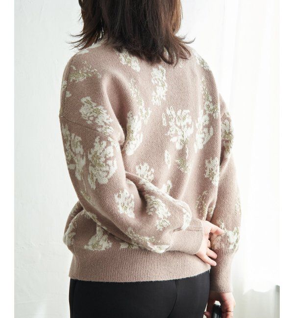 VENCE share style「フラワ－ジャガードプルオーバー」|ニット・セーター|
