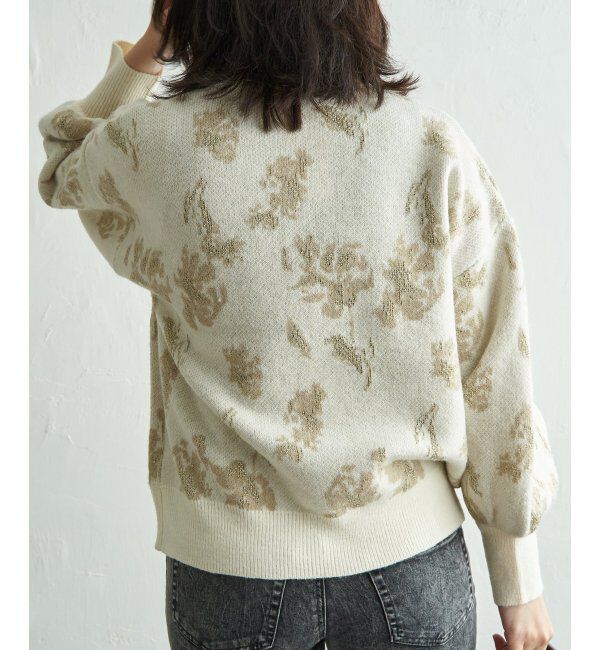 VENCE share style「フラワ－ジャガードプルオーバー」|ニット・セーター|