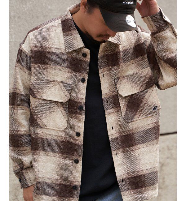 VENCE share style「BEVERLY HILLS POLO CLUB モールチェックCPO」|シャツ・ブラウス|