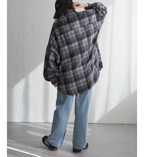 VENCE share style「起毛チェックオーバーシャツ」|シャツ・ブラウス|