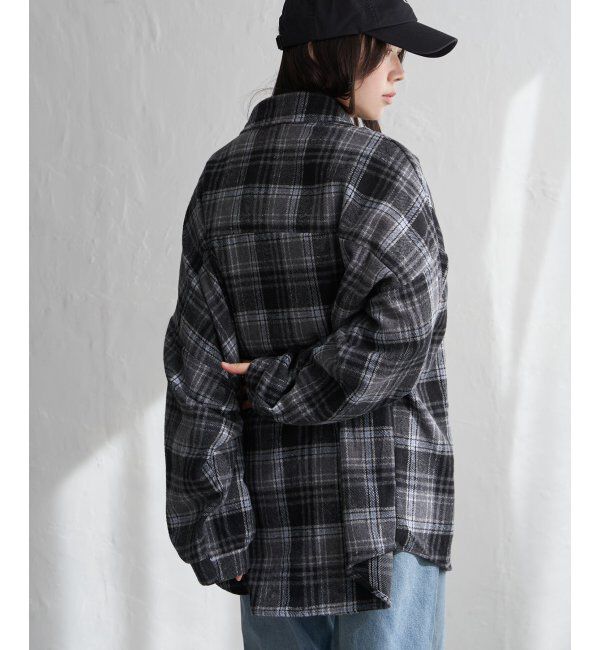 VENCE share style「起毛チェックオーバーシャツ」|シャツ・ブラウス|