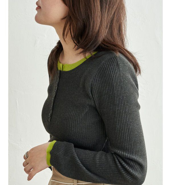 VENCE share style「12G配色ヘンリープルオーバー」|タンクトップ|