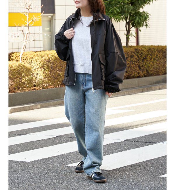 VENCE share style「合繊ツイルスタンドジャケット」|ブルゾン・スタジャン|