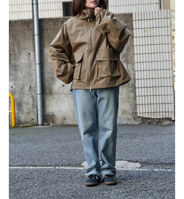 VENCE share style「合繊ツイルスタンドジャケット」|ブルゾン・スタジャン|