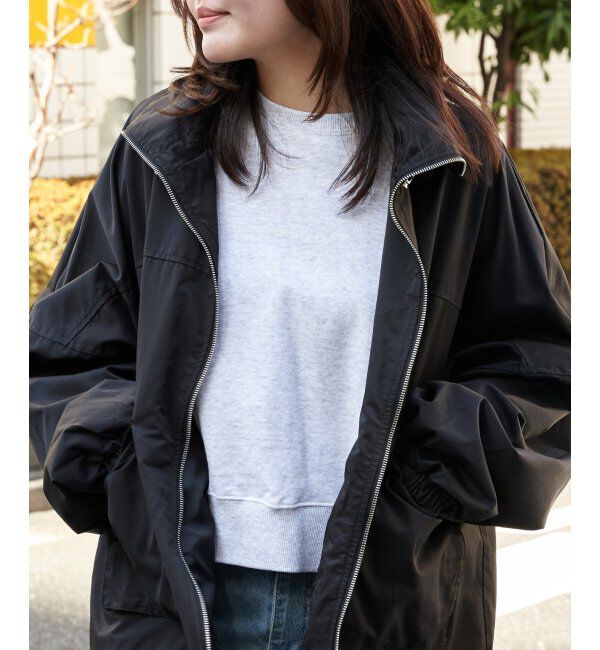 VENCE share style「合繊ツイルスタンドジャケット」|ブルゾン・スタジャン|