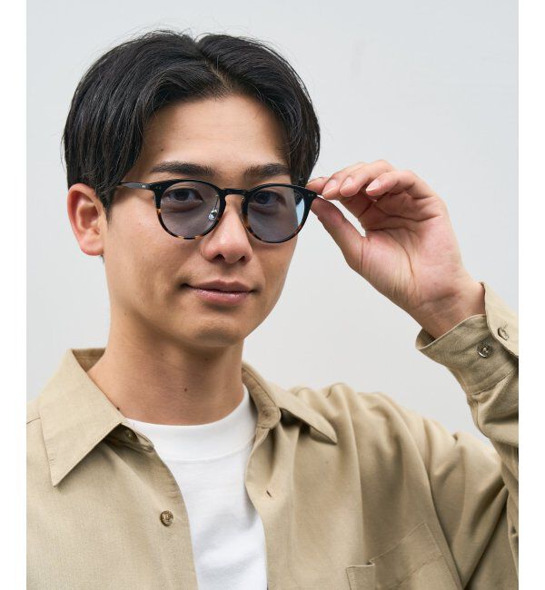  「ボストン型 サングラス | カラーレンズ 鼻パッド 紫外線防止 UVカット ユニセックス」|サングラス|