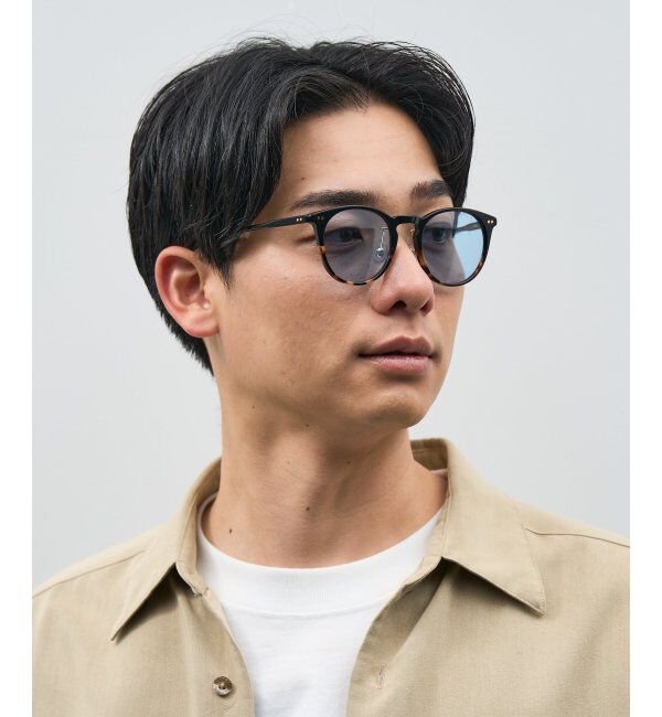  「ボストン型 サングラス | カラーレンズ 鼻パッド 紫外線防止 UVカット ユニセックス」|サングラス|