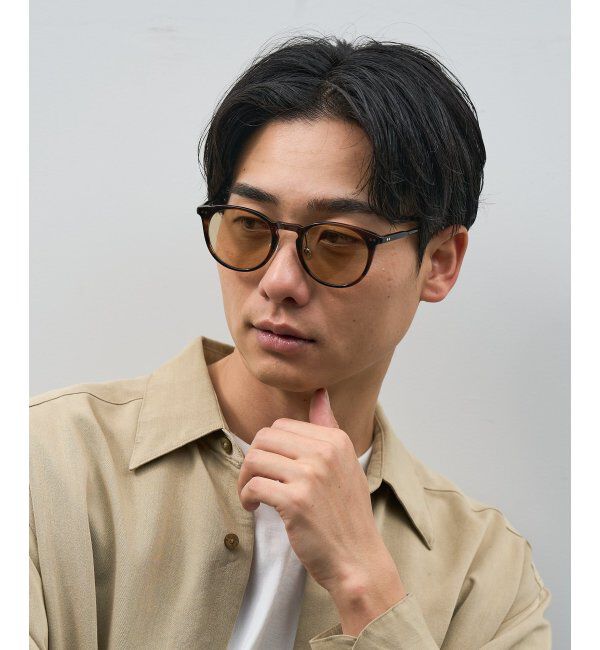  「ボストン型 サングラス | カラーレンズ 鼻パッド 紫外線防止 UVカット ユニセックス」|サングラス|