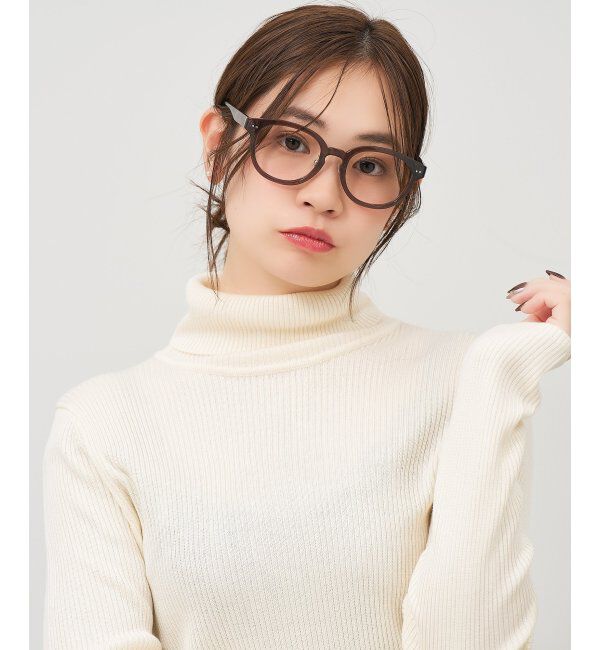  「Zoff｜FRUITS ZIPPER [早瀬ノエル(はやせ のえる)ﾓﾃﾞﾙ] メガネ | フルーツジッパー 眼鏡 レンズ交換券付」|メガネ|