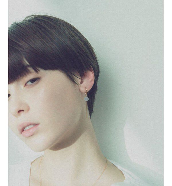 ete「イヤリング&イヤリングチャーム ナチュラルストーン/チェーン」|イヤリング|