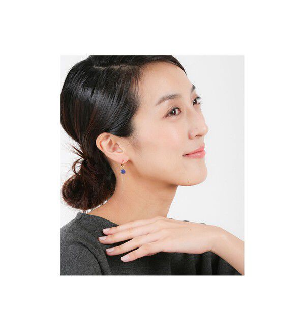 ete「イヤリング&イヤリングチャーム ナチュラルストーン/チェーン」|イヤリング|