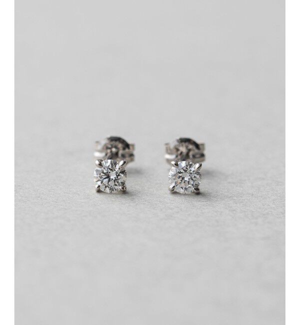 ete「PT900 ダイヤモンド 0.3ct ピアス「ブライト」」|ピアス|
