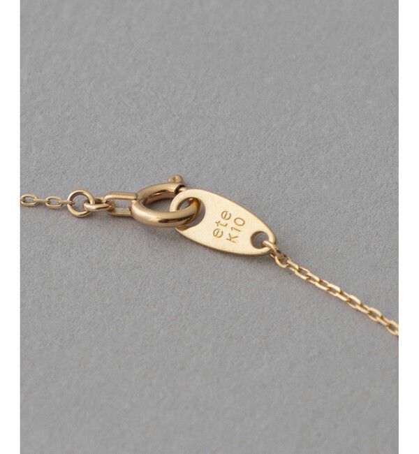 ete「K10YG ブリリアント ブラウンダイヤモンド ネックレス」|ネックレス|