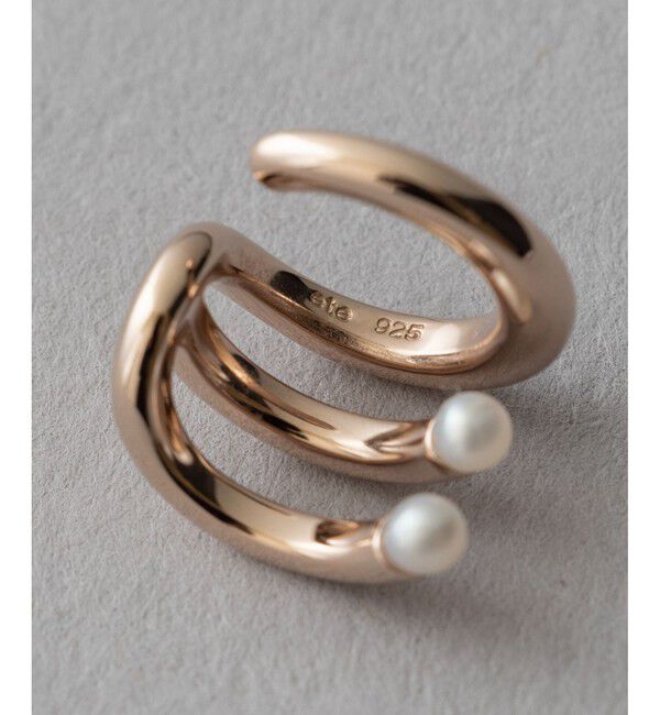 ete「[ONLINE Limited] パール ピークカフ セット」|イヤーカフ|