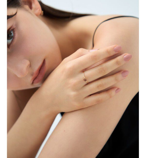 ete「[ガーネット] K10YG ポム リング」|リング|