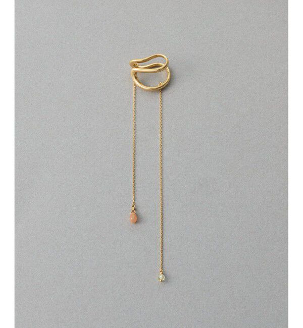 ete「[アシンメトリー] ナチュラルストーン イヤーカフ」|イヤーカフ|B