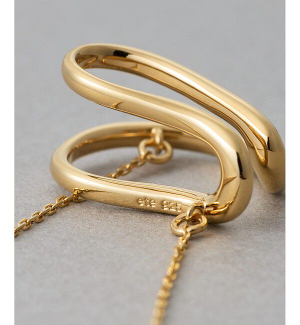 ete「[アシンメトリー] ナチュラルストーン イヤーカフ」|イヤーカフ|