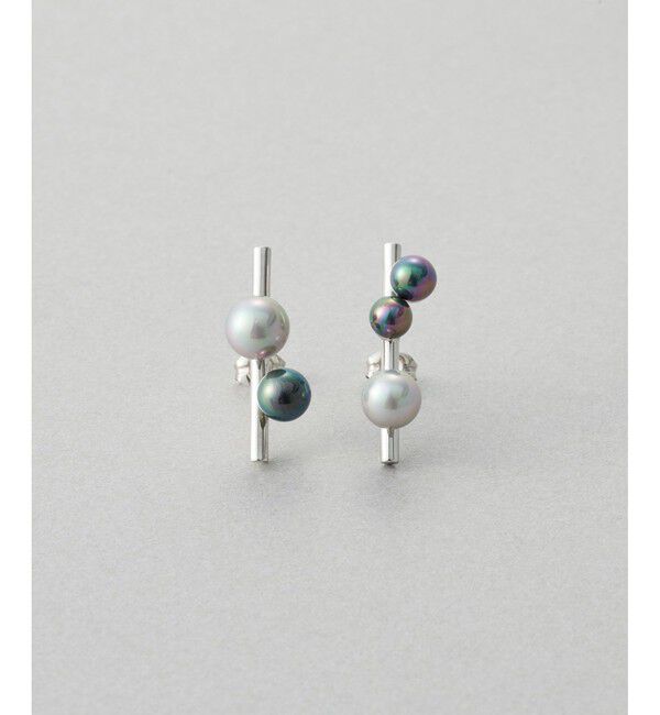 Jouete「ピアス カラーパール アシンメトリー」|ピアス|プラチナム