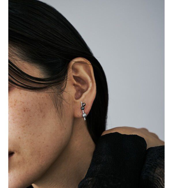 Jouete「ピアス カラーパール アシンメトリー」|ピアス|