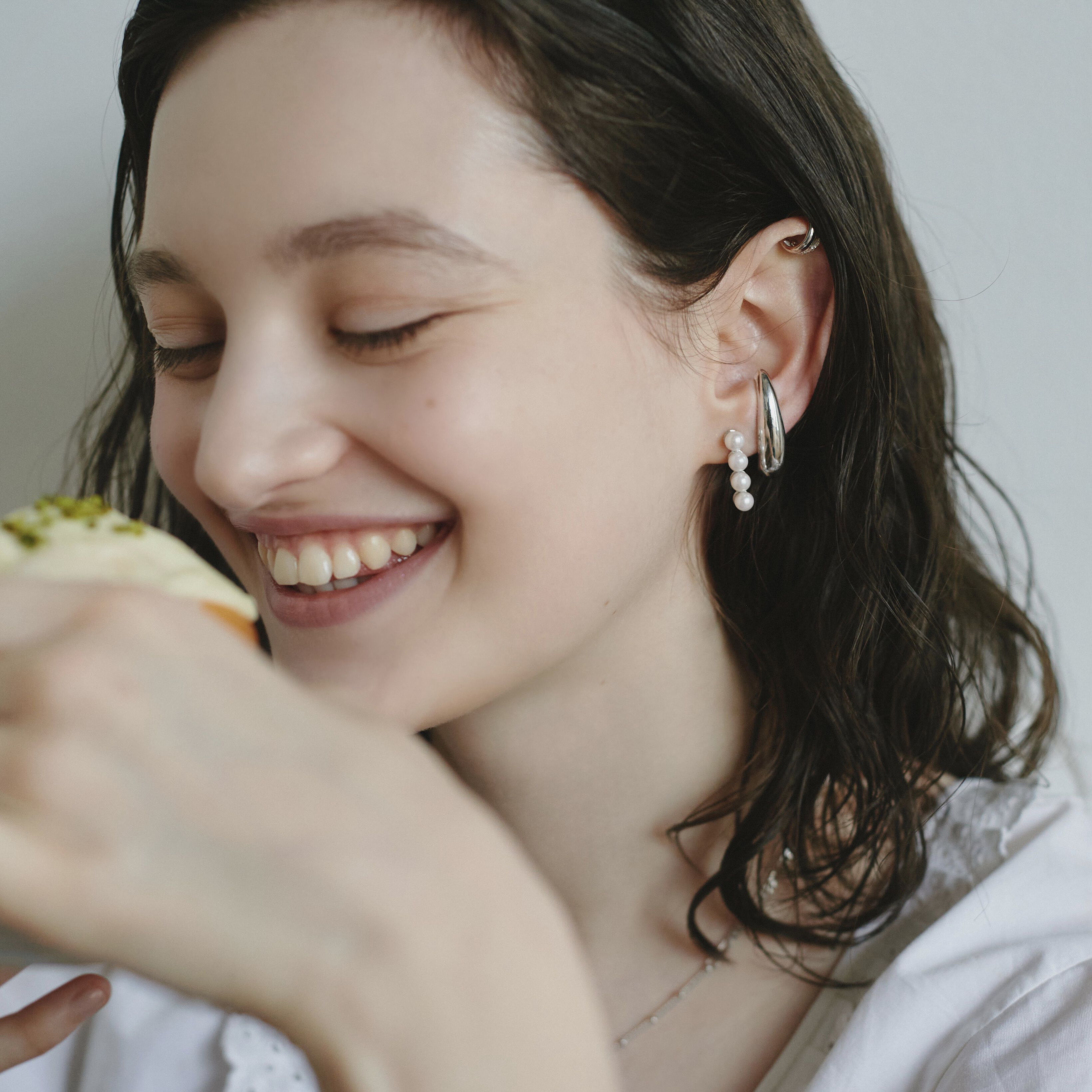 warmth「Straight Pearl Pierce」|ピアス|