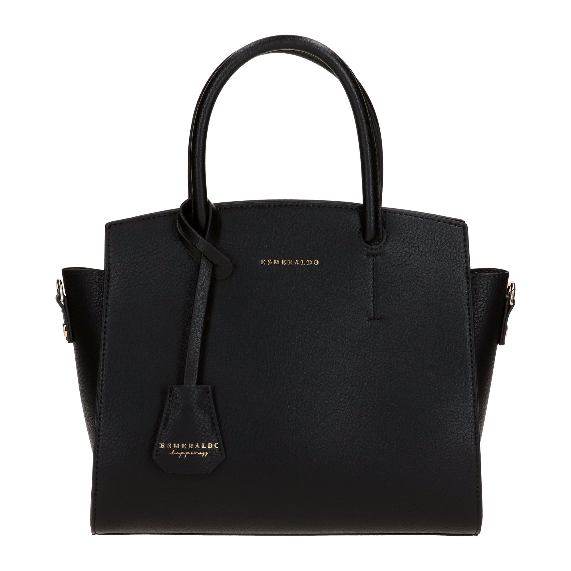  「２ＷＡＹマグネットトート／Ｍ／ＥＳＭＥＲＡＬＤＯ　ｈａｐｐｉｎｅｓｓ」|ショルダー・メッセンジャー|ブラック