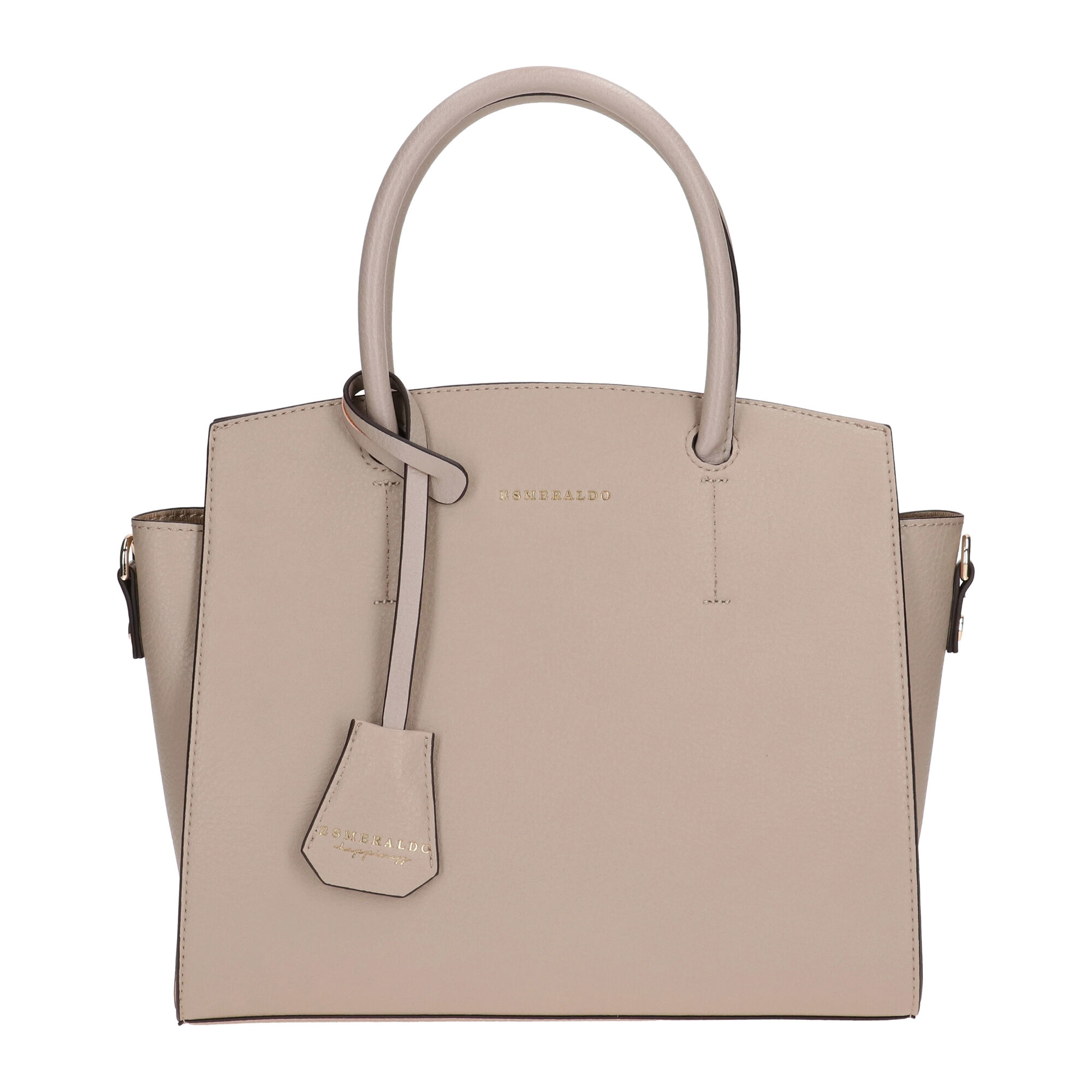  「２ＷＡＹマグネットトート／Ｍ／ＥＳＭＥＲＡＬＤＯ　ｈａｐｐｉｎｅｓｓ」|ショルダー・メッセンジャー|グレージュ