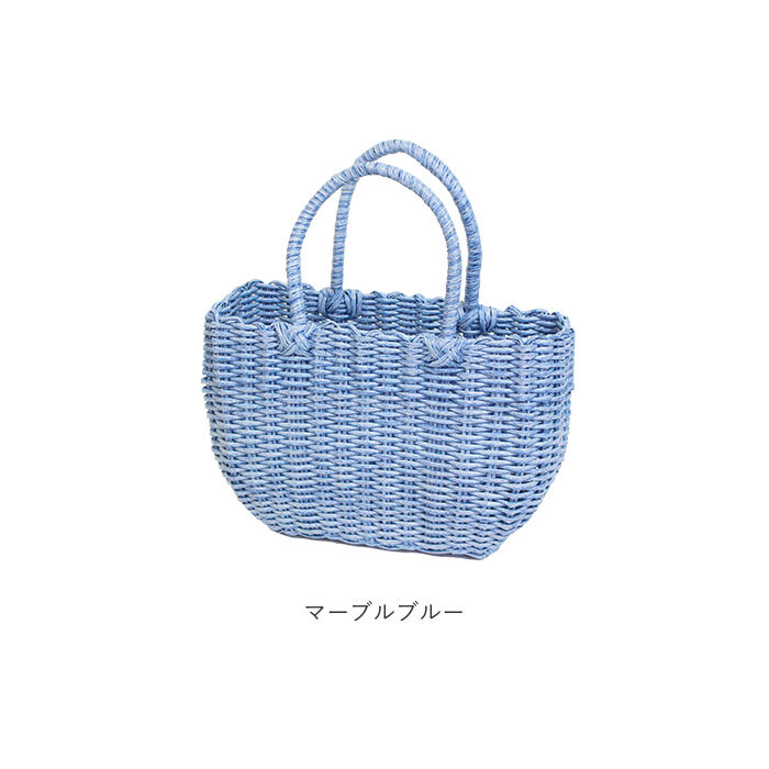 BACKYARD FAMILY「かごバッグ ビニール 通販 トート カゴバッグ ビニールバッグ レディース 浴衣 バッグ」|かごバッグ|