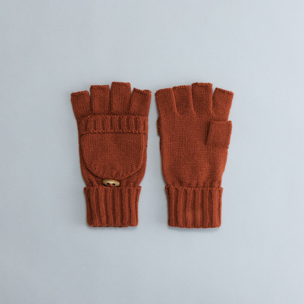 BACKYARD FAMILY「クロダ 手袋 メンズ 通販 グローブ 手ぶくろ 防寒 暖かい おしゃれ シンプル フード付き」|手袋|オレンジ1