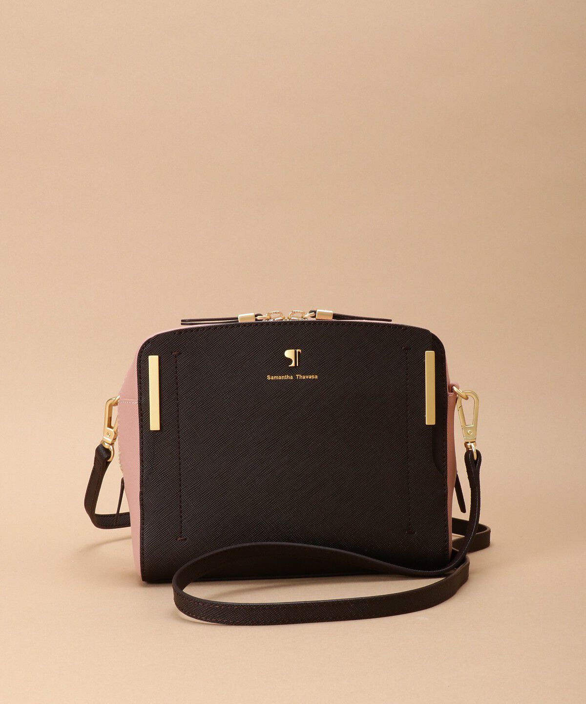 Samantha Thavasa「Pomme d'espoir ポムディスポワール バイカラーショルダーバッグ」|ショルダー・メッセンジャー|ﾀﾞｰｸﾌﾞﾗｳﾝ