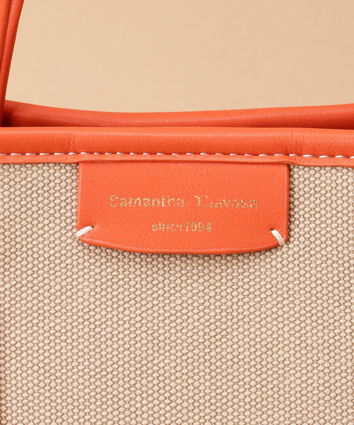 Samantha Thavasa「キャンバスデザイン 合皮トートバッグ 小サイズ」|トートバッグ|