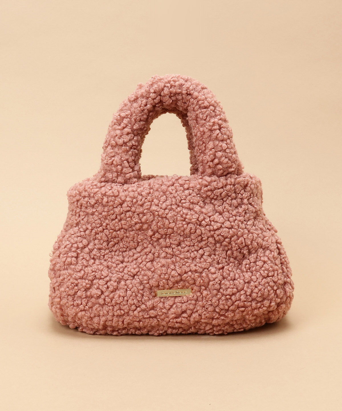 Samantha Thavasa「カールファー ミニバッグ」|ハンドバッグ|ピンク