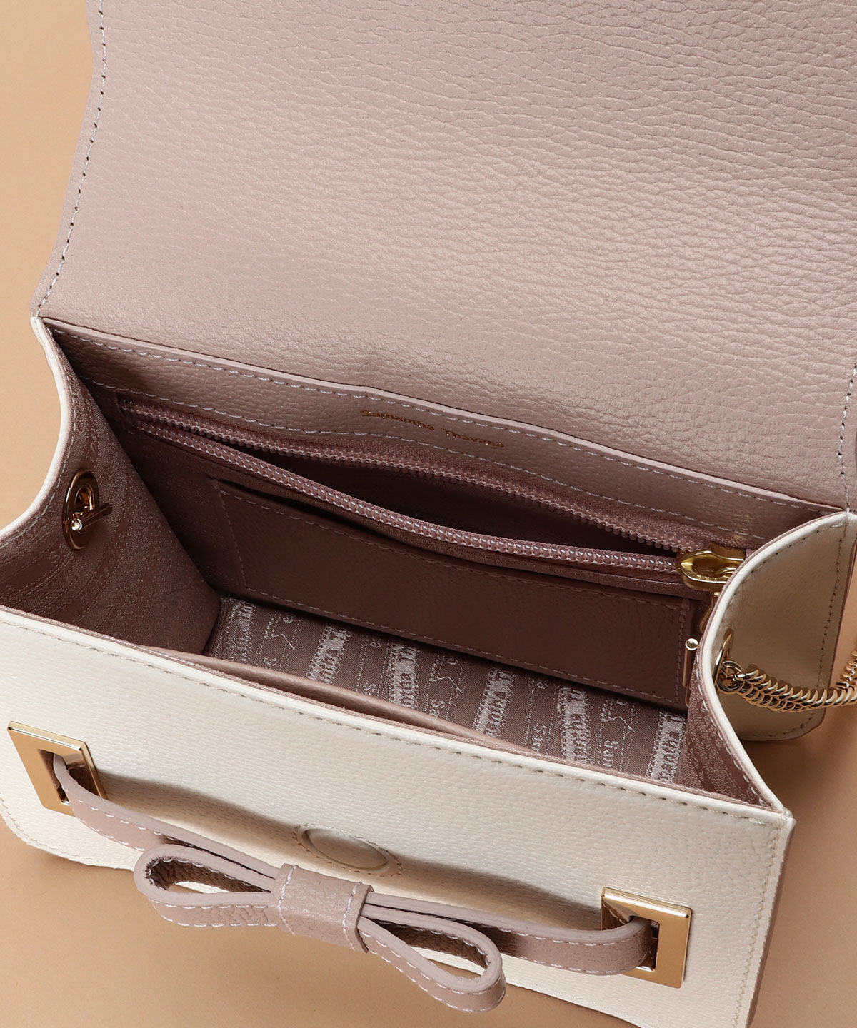 Samantha Thavasa「バイカラーエムシュシュⅡ ショルダーバッグ 小サイズ」|ショルダー・メッセンジャー|