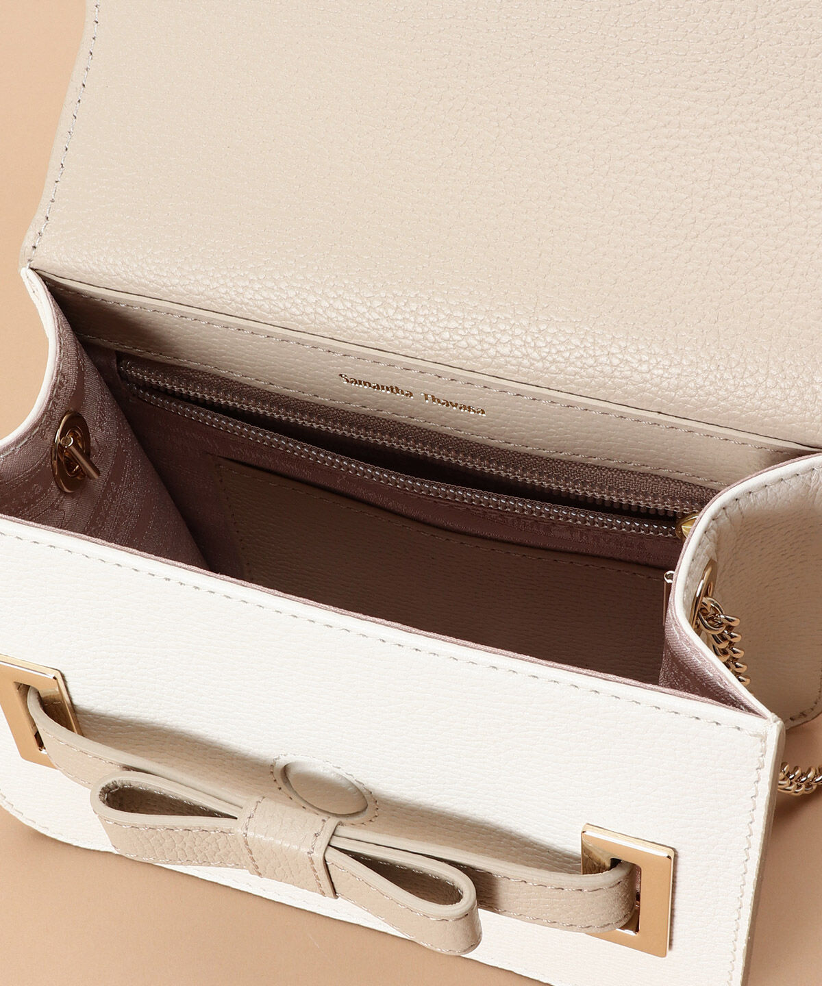 Samantha Thavasa「バイカラーエムシュシュⅡ ショルダーバッグ 小サイズ」|ショルダー・メッセンジャー|