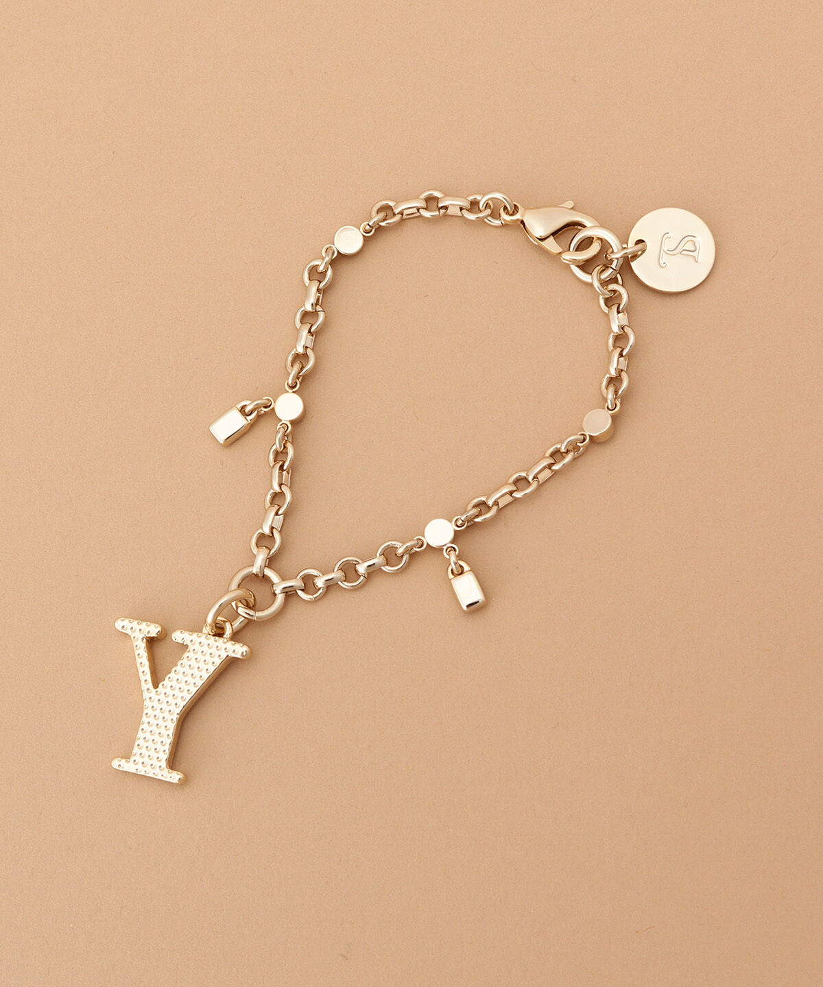 Samantha Thavasa「ビジューシンプルイニシャルバッグチャーム(Y)」|チャーム・キーホルダー|