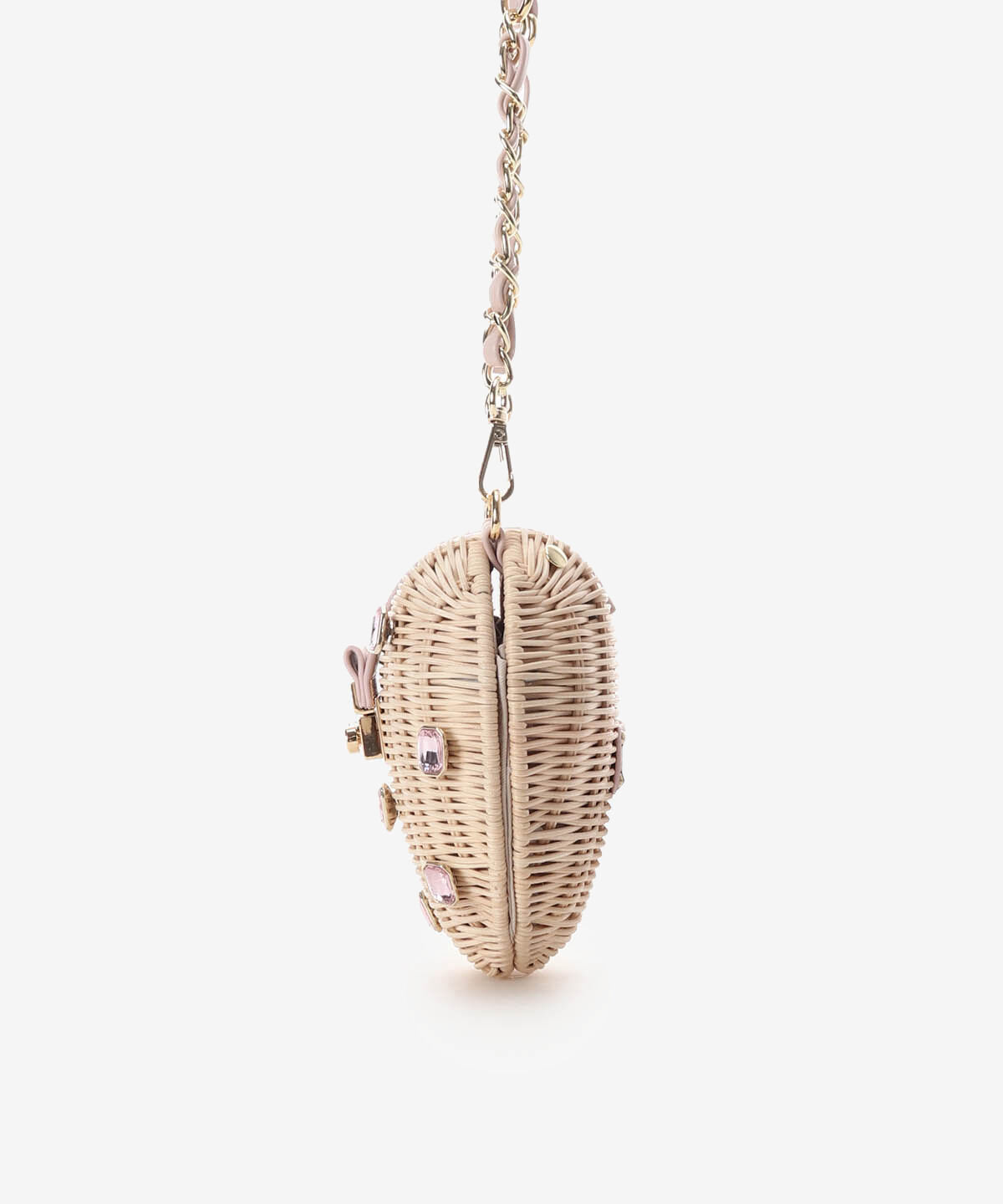 Samantha Vega「ジュエリーハート型ショルダーかごバッグ」|ショルダー・メッセンジャー|