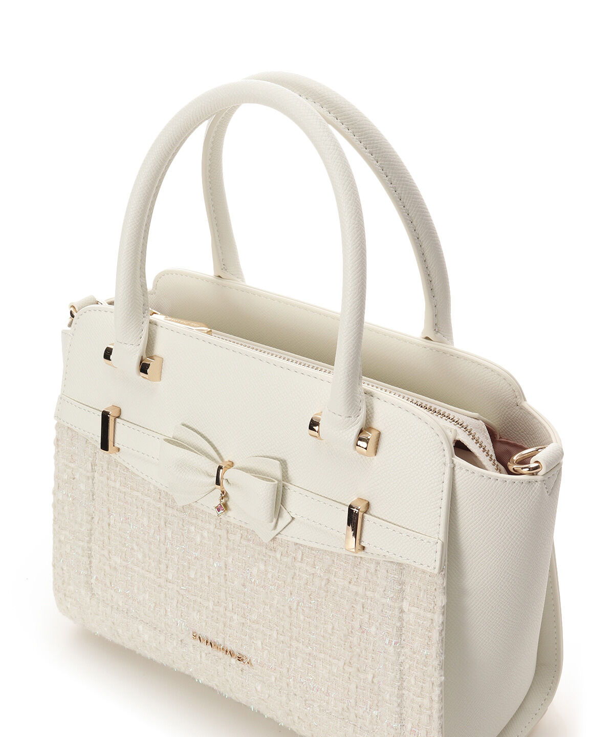 Samantha Vega「新色ツイードアクセントリボンハンドバッグ」|ハンドバッグ|