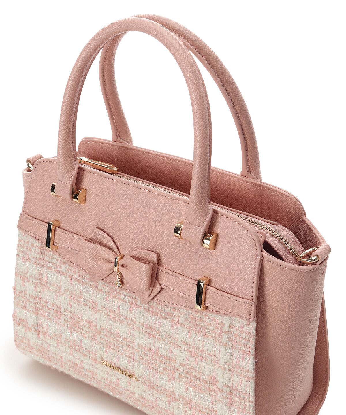 Samantha Vega「新色ツイードアクセントリボンハンドバッグ」|ハンドバッグ|