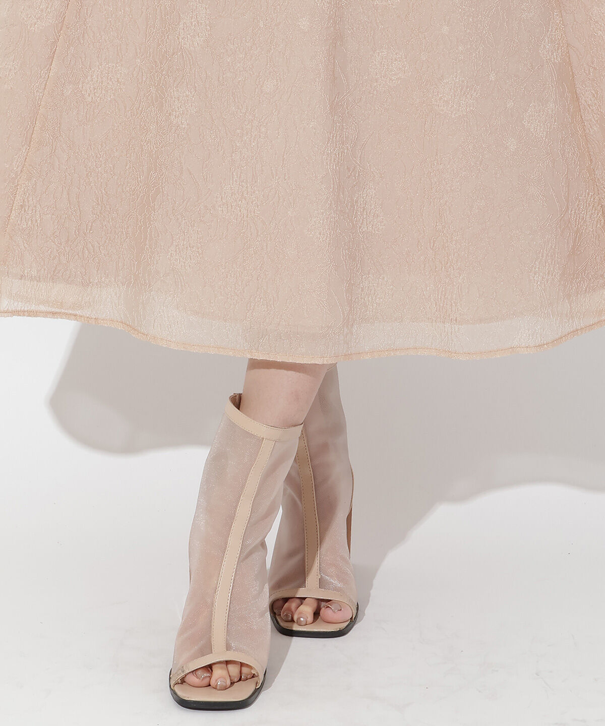 アンドクチュール「シアージャガードフレアスカート」|フレア|