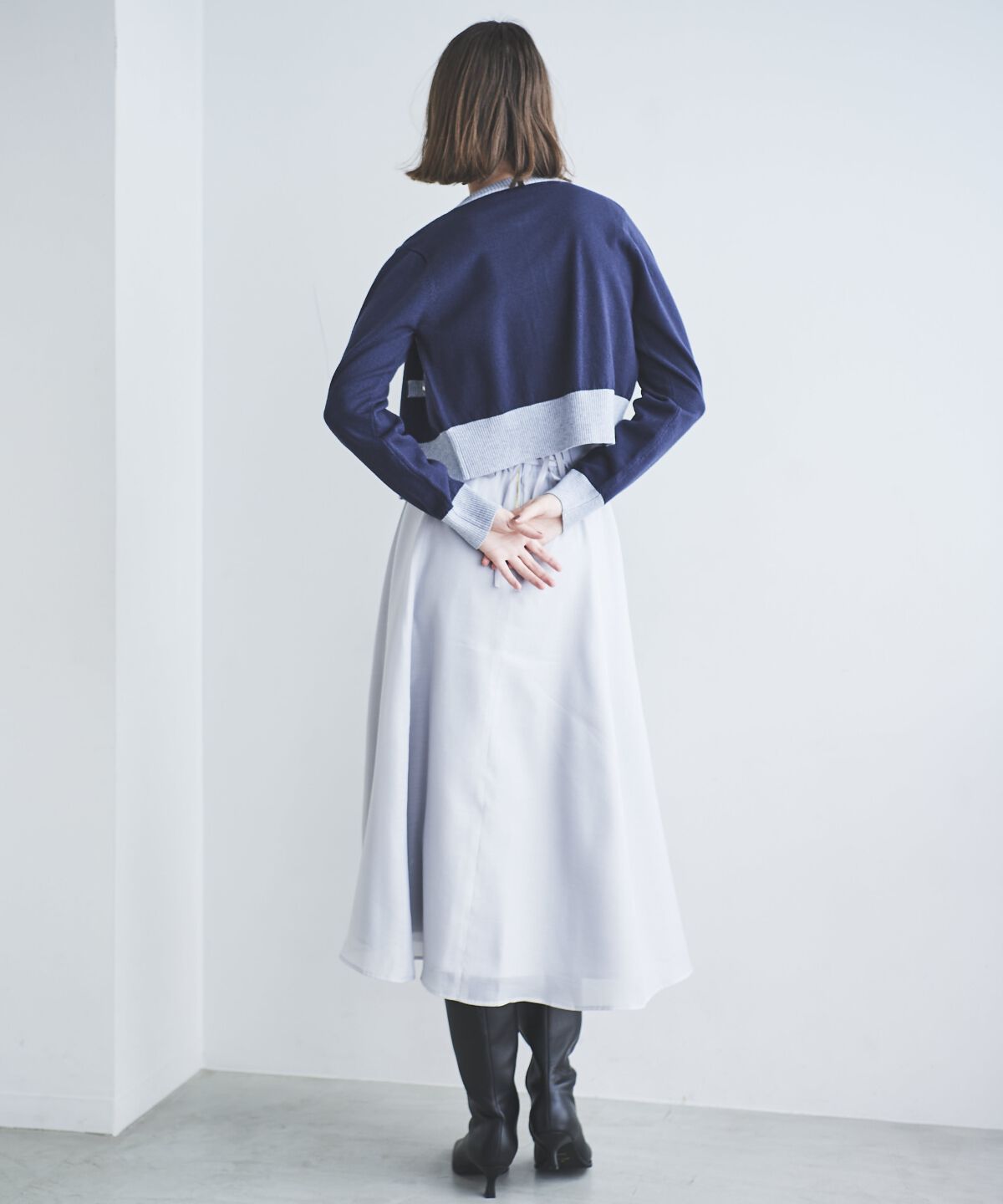 アンドクチュール「アシメシアーラッフルスカート」|フレア|