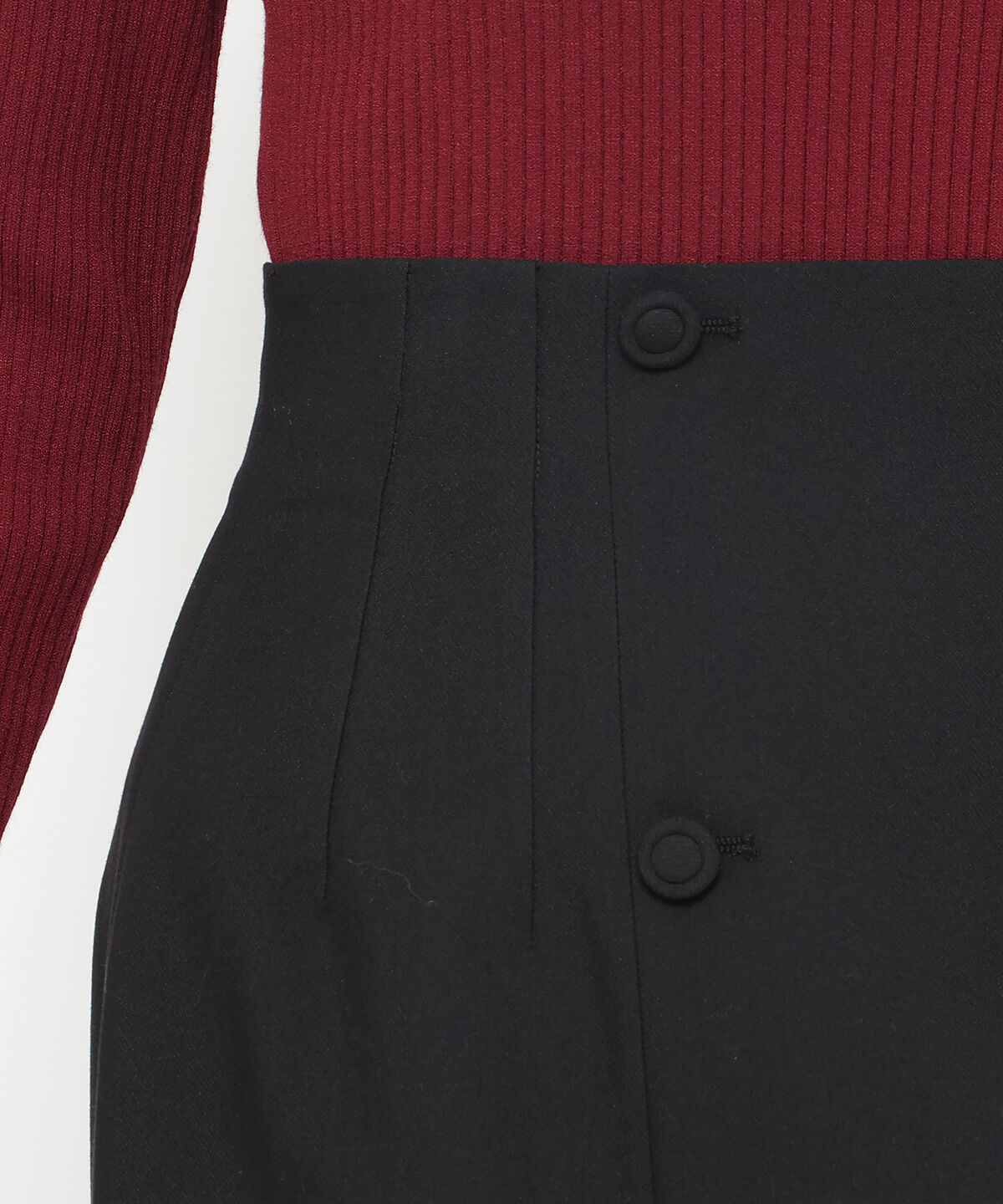 アンドクチュール「スカラップスリットタイトスカート」|タイト|