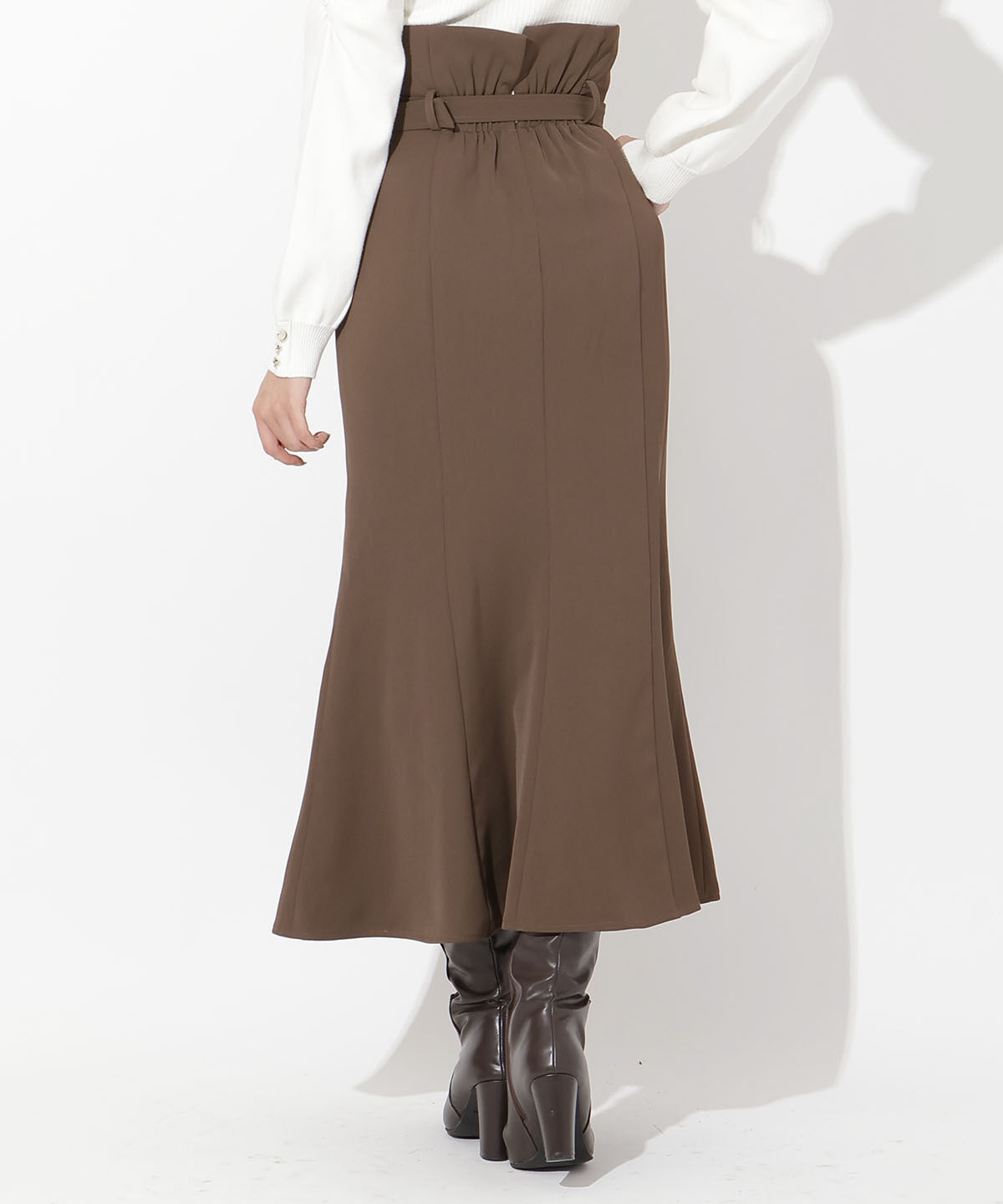 アンドクチュール「ウエスト折り返しマーメイドスカート」|スカート|