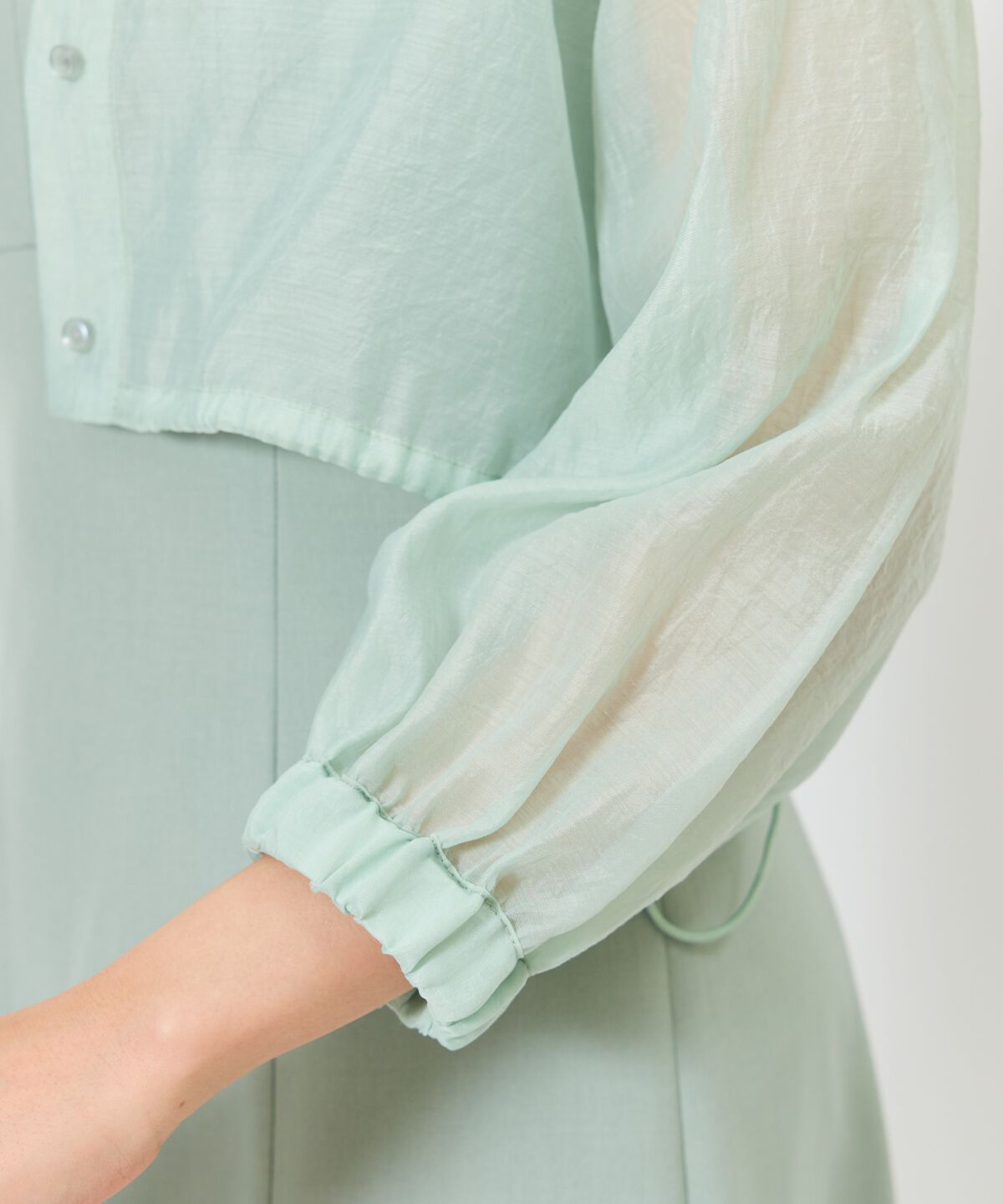 アンドクチュール「シアーシャツ＆ワンピースSET」|ワンピース|