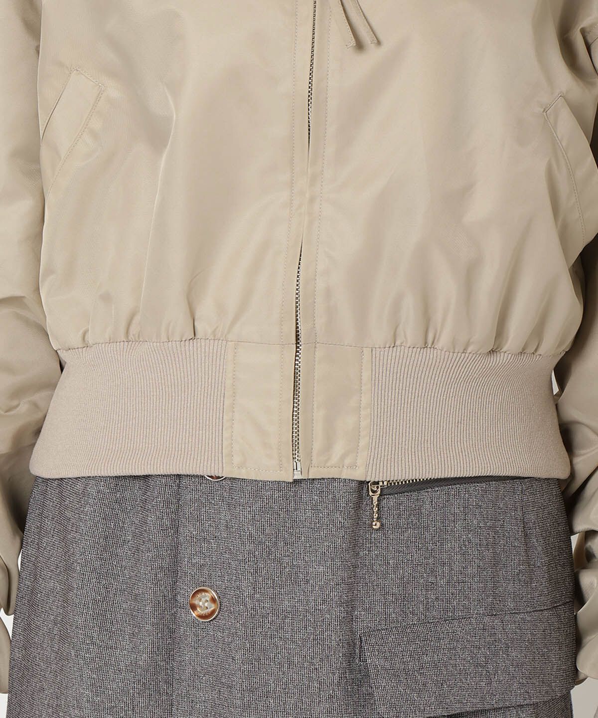 REDYAZEL「袖ギャザーMA-1」|ブルゾン・スタジャン|