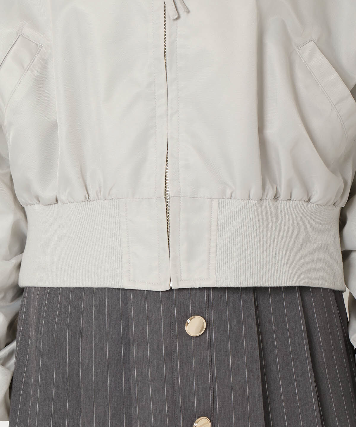 REDYAZEL「袖ギャザーMA-1」|ブルゾン・スタジャン|